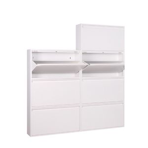 KENING CASA MOBILI IN ACCIAIO COLLEZIONE super sottile in metallo scarpe armadio risparmiatore dello spazio e di formaldeide libera il scarpiera - Product Image 1