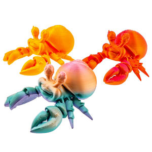 Juguete de Cangrejo Ermitaño Impreso en 3D con Articulaciones Móviles para Decoración de Acuarios Infantiles o Regalos para Niños de 7 a 12 Meses, Embalaje Original - Product Image 2