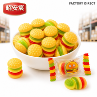 Hamburger Gummy Candy's QQ Jelly Dranken Glucose Meerkleurig 250g/500g Zak Groothandel OEM/ODM Maatwerk