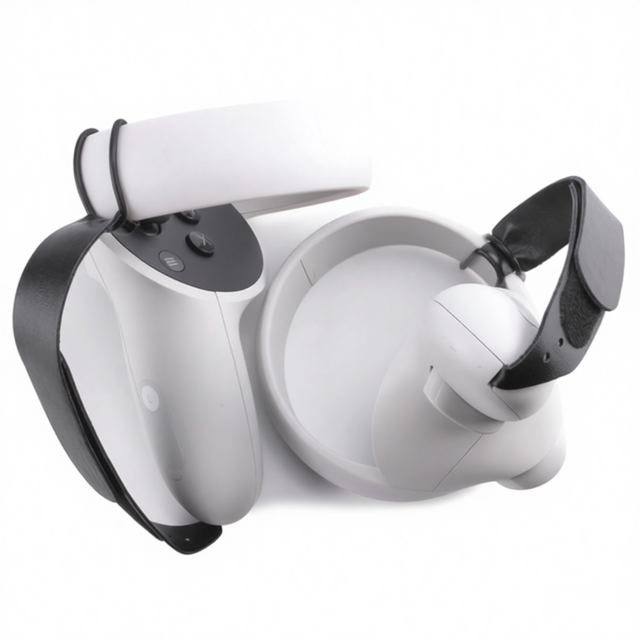 For Quest2 VR Controller Strap Anti-Fall Half-Pack Handle Sleeve PU Material 20cm/40cm Black White Scratch Protection