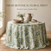 Nappe de table personnalisable de style campagnard français pour événements extérieurs d'été et mariages