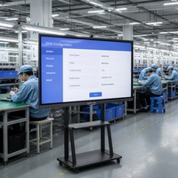 Écran plat interactif de 65 pouces, OEM ODM, logo personnalisé, tableau intelligent Android, vente en gros