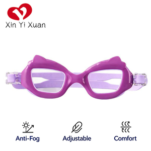 Gafas de Natación para Niños Xinyixuan, Lentes HD Antivaho e Impermeables, Gafas de Natación de Silicona Ajustables con Dibujos Animados para Niños, Logotipo Personalizado - Product Image 2