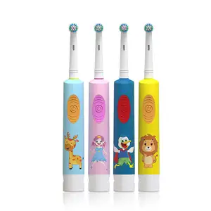 OEM Private Label Smart Electric Toothbrush Oral Dental B 360 Rotating Round Head Smart Sonic Electric Toothbrush for Children
