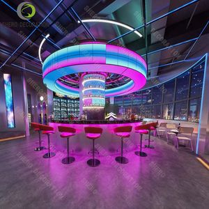 <span class=keywords><strong>High</strong></span>-End Nachtclub Interieurontwerp Met Lounge <span class=keywords><strong>Bar</strong></span> Hot Sale Dj Stage Fancy Lichte Faciliteiten Ontwerp - Product Image 6