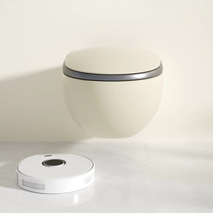 Inodoro Moderno Inteligente de Lujo para Baño, de Cerámica, Montado en la Pared, con Doble Descarga, Sin Contacto, Control Remoto, Asiento con Sifón en P, MDG06 - Product Image 2