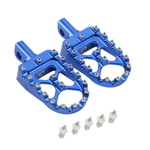 Pedales de motocicleta de aleación de aluminio CNC, pedales modificados estilo retro Harley, pedales elegantes con púas, accesorios de modificación - Product Image 5