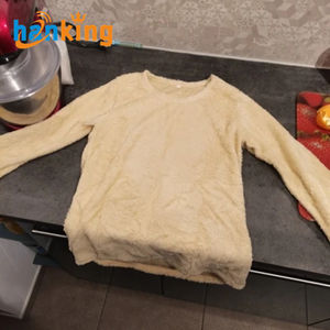 Ehanking เสื้อสเวตเตอร์ถักผู้หญิง, เสื้อกันหนาวให้ความอบอุ่นแบบสวมหัวสีพื้นนุ่มใส่สบาย - Product Image 5