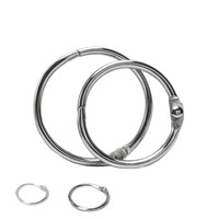 15mm/ 20mm/ 25mm/ 30mm/ 32mm/ 35mm/ 38mm/ 45mm/ 50mm/ 55mm vernickelte Metall buch ringe Binde ringe