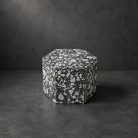 Table basse moderne en marbre noir et blanc, compacte et carrée, pour salon, villa, meubles personnalisables