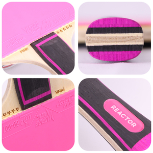 <span class=keywords><strong>ไม้</strong></span><span class=keywords><strong>ปิงปอง</strong></span> REACTOR CR-PINK 5 ชั้น ด้าม<span class=keywords><strong>จับ</strong></span>แนวนอน ด้ามตรง ฐานโพลีโพรพิลีน หัวไม้หนัก ด้าม<span class=keywords><strong>จับ</strong></span>เบา (สำหรับเกมรุก) - Product Image 5