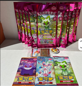 Nouvel ensemble de badges et de boosters Pokémon Gem Pack original chinois, boîte mystère de cartes PTCG rares, étui de cartes Pokémon en gros authentique - Product Image 2