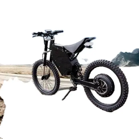 Enduro skuter listrik untuk dewasa, skuter listrik tanpa lipat kecepatan tinggi 5000w sepeda jangkauan panjang 26 inci untuk dewasa