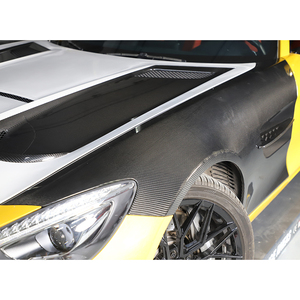 Kit de Modificación de Automóviles 2015-2023, Parachoques Delantero de Fibra de Carbono, Guardabarros, Placa Protectora, 1 Año de Garantía para Benz - Product Image 3