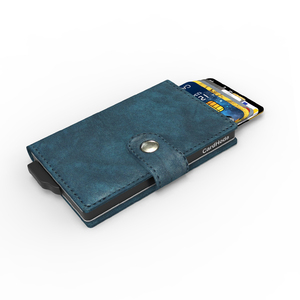 กระเป๋าสตางค์อลูมิเนียม CardHoda แบบสั้นบาง ป้องกัน RFID พร้อมซับในผ้ากำมะหยี่และตัวล็อคแบบหัวเข็มขัด ดีไซน์มินิมอลสำหรับทุกเพศ - Product Image 6