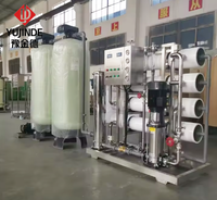 Équipement de traitement d'eau RO industriel d'origine, système d'osmose inverse entièrement automatique, 1000L/h, pompe à moteur 380V/220V