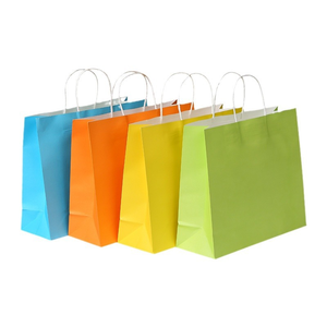 Nouveauté - Cadeau artisanal - Emballage brun et blanc - Sac en papier imprimé - Sacs en papier kraft - Product Image 1