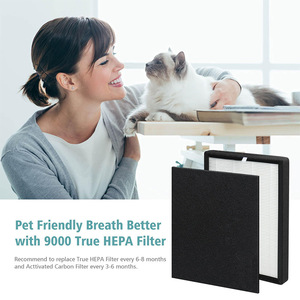 Compatible avec le <span class=keywords><strong>purificateur</strong></span> <span class=keywords><strong>d</strong></span>'<span class=keywords><strong>air</strong></span> VEVA ProHEPA 9000, filtre de remplacement HEPA avancé, ensemble de 2 + 4 pièces - Product Image 5
