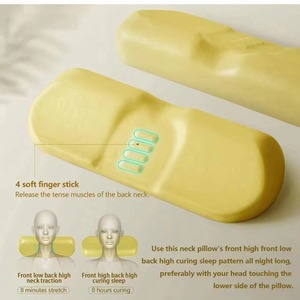 หมอนเมมโมรี่โฟมเพื่อสุขภาพ รองรับต้นคอและศีรษะ หมอนออร์โธปิดิกส์รูปทรงโค้ง ช่วยบรรเทาอาการปวดคอ - Product Image 2