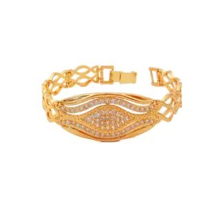 Gelang Emas 18K Grosir Perhiasan Gelang Indah untuk Anak Perempuan Gelang Desain Kustom