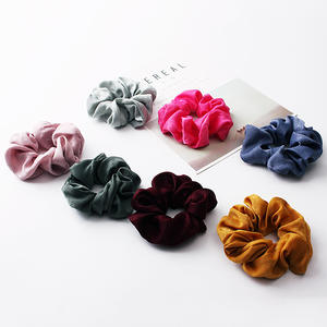 Small MOQ Wholesale Satin Silk Solid Color <strong>Scrunchies</strong> New Elastic <strong>Hair</strong> Bands Women Girls <strong>Hair</strong> Accessories Silk <strong>Hair</strong> <strong>Scrunchies</strong> - Product Image 5
