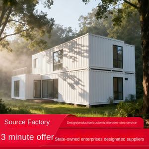 Maison mobile intégrée en conteneur, villa extérieure, bâtiment temporaire, chambre en boîte, assemblage simple, maison mobile - Product Image 2