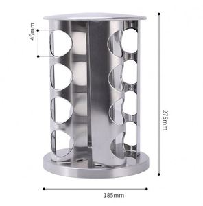 Factory Wholesale Revolving <b>Spice</b> Rack With 20/16/12/8 Jars Rotating <b>Spice</b> Rack Organizer Seasoning Organizer With <b>Labels</b> - Product Image 4