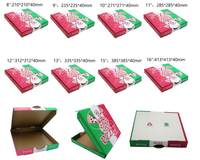 Boîte à pizza en carton ondulé personnalisée, papier kraft de qualité alimentaire, emballage pour pizza à emporter, boîte à pizza pour livraison de restaurant