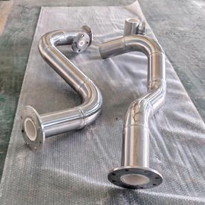 Tubo in Ceramica di Allumina Taili, Gomito Rivestito in Ceramica di Allumina, Manicotto in Ceramica, Rivestimento per Tubi in Ceramica, Tubo in Acciaio Inossidabile 304 - Product Image 2