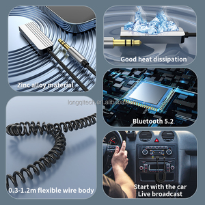<span class=keywords><strong>Adaptateur</strong></span> <span class=keywords><strong>Bluetooth</strong></span> Aux, kit d'enceintes audio, <span class=keywords><strong>adaptateur</strong></span> USB avec <span class=keywords><strong>prise</strong></span> <span class=keywords><strong>jack</strong></span> 3,5 mm pour la diffusion de musique et les appels, microphone intégré - Product Image 5