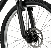 Vélo de montagne de haute qualité pour adultes, cadre en acier 26/27 pouces, fourche, 18 vitesses, frein à disque mécanique, pédale ordinaire