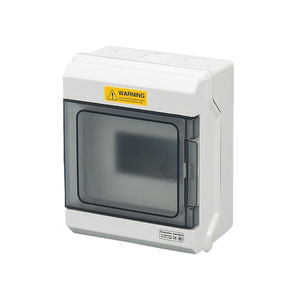 6way Surface Mount IP66 Waterproof Distribution Box 4-36 Way Press-to-Open Minimalist Electrical Enclosure Only <b>empty</b> <b>boxes</b> - Product Image 1