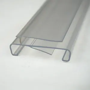 Strip label plastik PVC klip label rak Supermarket daftar harga transparan strip tampilan slot kartu strip harga