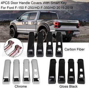 Car <b>Door</b> Handle Covers With Smart Key+Exterior <b>Door</b> Bowl Handle Panel <b>Trim</b> Cover Set for Ford F-150 F150 F-250/HD F-350/HD 15-19 - Product Image 1