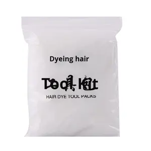 Kit de protection jetable imperméable pour coloration capillaire – Ensemble quatre pièces : châle, protège-oreilles, bonnet de douche, gants – Pour usage domestique et soins capillaires - Product Image 6