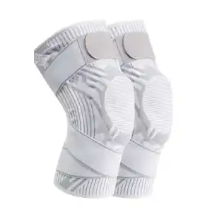 Entrenamiento ajustable Deportes Compresión Rodillera Soporte Manga Envoltura Almohadilla rotuliana Tendón para mujeres y hombres Correr Dolor <span class=keywords><strong>de</strong></span> rodilla - Product Image 1