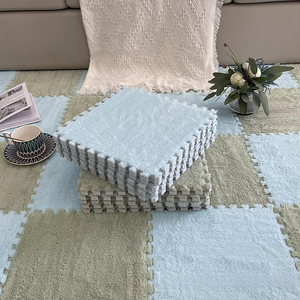 30CM * 30CM <span class=keywords><strong>Tapis</strong></span> en Mousse Eva en Velours pour Bébé Carrelage en Peluche <span class=keywords><strong>Puzzle</strong></span> <span class=keywords><strong>Tapis</strong></span> de Jeu Adhésif pour Enfants 1CM Moelleux Épais EVA Vivant - Product Image 6