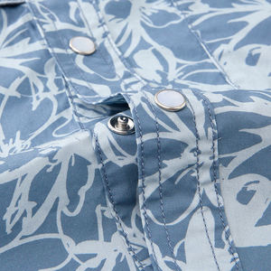 Camisa Casual de Manga Corta para Hombre, 100% Algodón, Personalizada, con Estampado Digital, Tejido Ecológico, Otoño SQ - Product Image 4