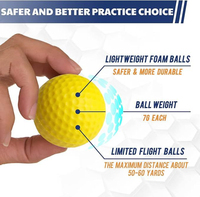 Balles de golf d'entraînement en mousse personnalisées avec logo pour la pratique en intérieur et en extérieur, idéales pour la fête des pères, pour papa, mari
