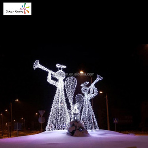 Luces LED gigantes de Navidad para decoración de iglesias, luces LED de ángel para iluminación navideña - Product Image 3