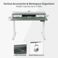 Home Smart-Bureaux de bureau ergonomiques debout, réglables en hauteur, pour ordinateur électrique