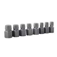 Outil d'extraction de vis multi-cannelures à tête hexagonale pour enlever les goujons cassés, vis et tuyaux, 25 pièces