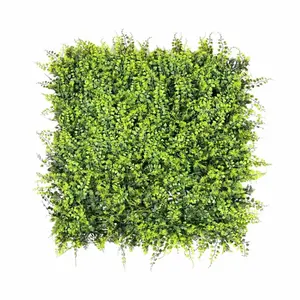 Làm cho dày nhân tạo thực vật Tường dày Faux màu xanh lá cây Bảng điều khiển cho nhà/Cửa hàng/Mall trang trí 50*50cm UV bảo vệ