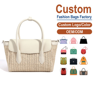 Leather Crossbody <b>Bag</b> for Women Premium Two-Tone Woven Shoulder Purse with Genuine Leather Trim <b>Boho</b> ChiDaily Use Travel - Product Image 1
