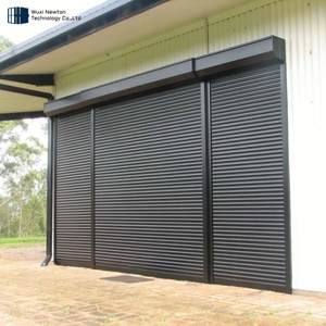 <span class=keywords><strong>Porte</strong></span> de garage enroulable anti-effraction en alliage d'aluminium Newton avec isolation thermique électrique - Product Image 1