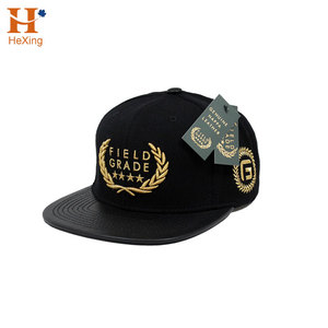 Negro personalizado Snapback sombreros/<span class=keywords><strong>tapas</strong></span> W/<span class=keywords><strong>Toro</strong></span> Logotipo de bordado - Product Image 3