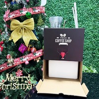 Distributeur de café jetable 1L 3L 5L 96oz pour jus et café glacé, avec valve de distribution pour sacs aseptiques à emporter