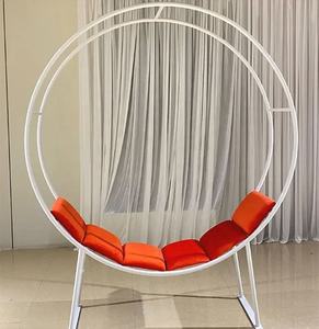 Silla de espera de ocio con respaldo alto de cuero terciopelo asiento de <span class=keywords><strong>amor</strong></span> de lujo moderno para 2 personas - Product Image 5