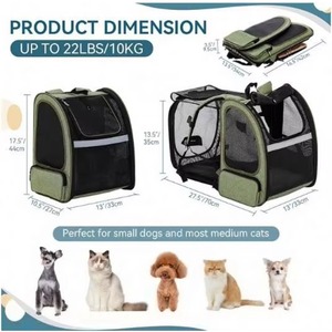 Échantillon Gratuit Sac à Dos de Transport pour Chat et Chien Respirant et Extensible Personnalisé en Gros avec Prix Compétitif - Product Image 2