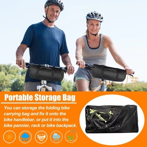 Échantillon Gratuit : Sac de Transport Pliable pour Vélo 2L avec Poignée, Étui de Voyage Étanche pour Vélo, Transport de Vélo en Extérieur pour Voiture, Train, Voyage en Avion - Product Image 2